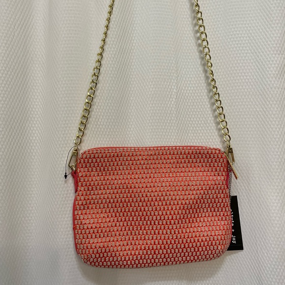 NWT Olivia + Joy Sabrina Envelope Style Gold Chain Satchel Crossbody Purse - Picture 10 of 10